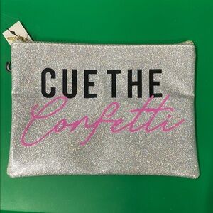 NWT Ruby+Cash Cue the Confetti Makeup Pouch